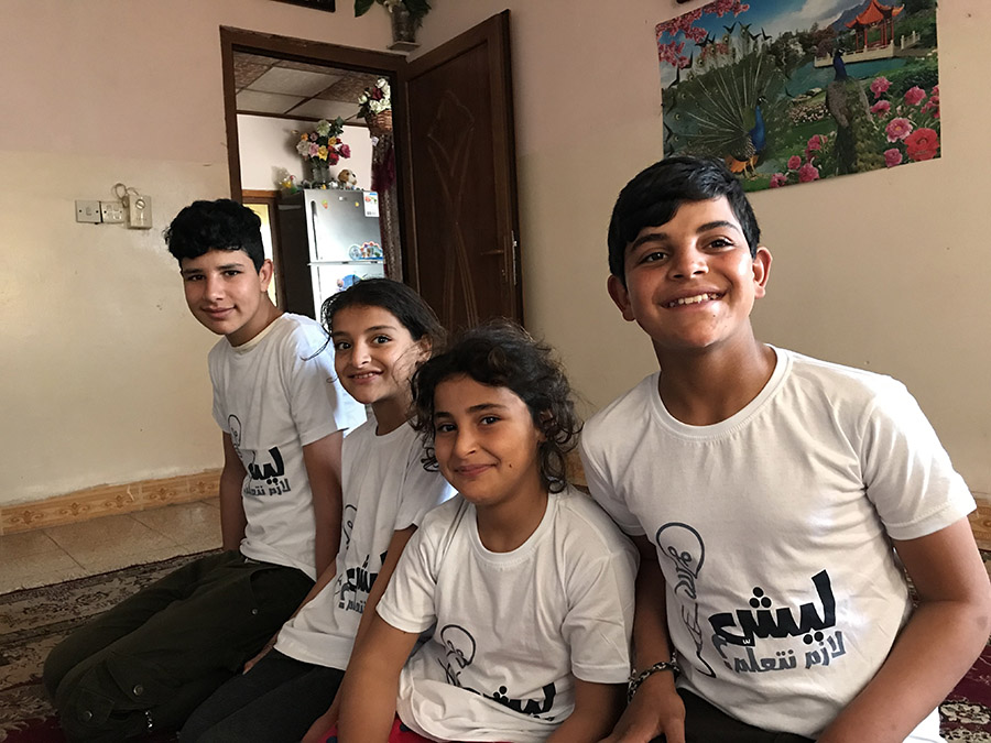 Manahel and Malak enjoy studying Arabic and want to be primary-school teachers, while their brothers love maths. Malik hopes to be a police offer and Ahmad wants to be a lawyer in the future.